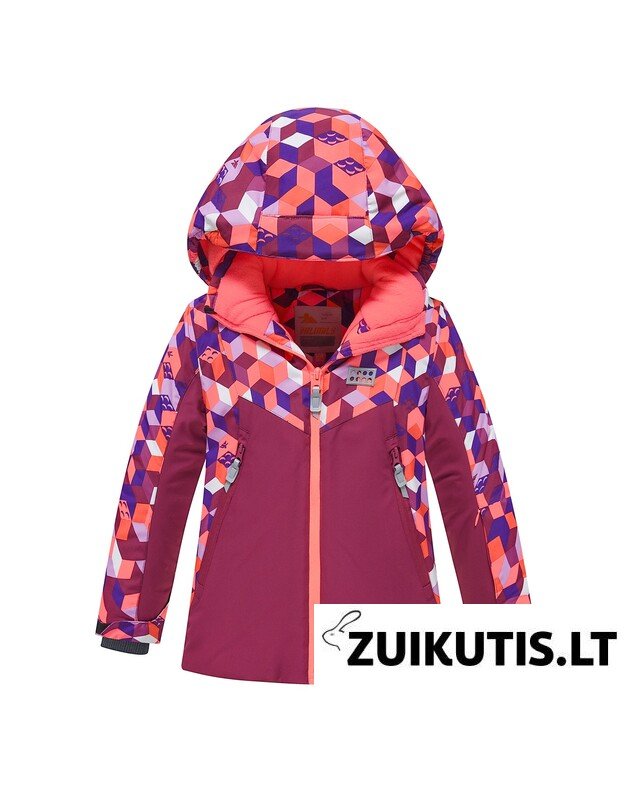 2 dalių tamsiai raudonas Valianly žieminis kombinezonas 110-140 1