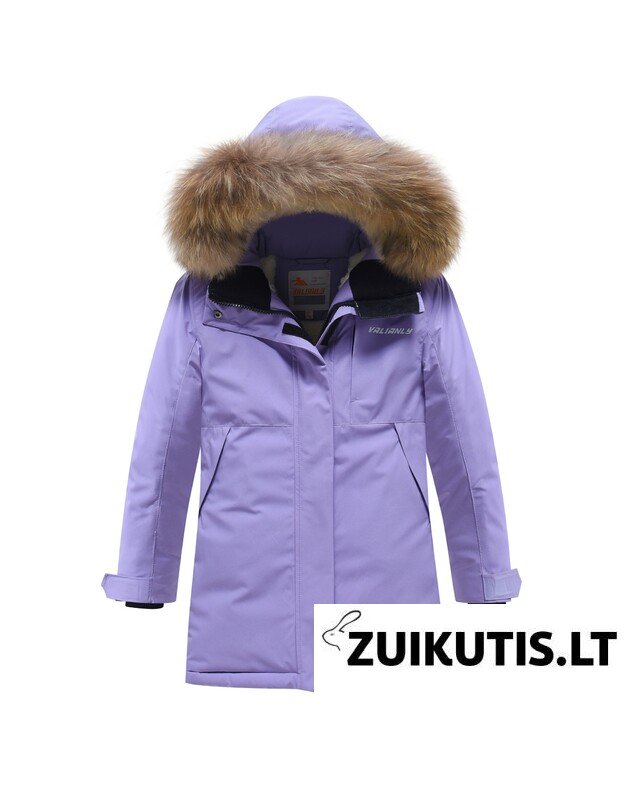 Valianly violetinė žieminė striukė/paltas mergaitei 9532_116-134 Valianly violetinė žieminė striukė/paltas mergaitei 9532_116-134