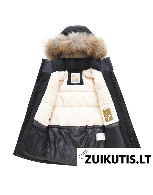 Valianly juoda žieminė striukė/paltas berniukui 9441_116-146 1 Valianly juoda žieminė striukė/paltas berniukui 9441_116-146 1