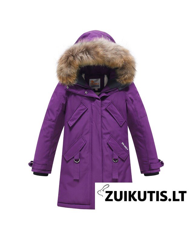 Valianly violetinė žieminė striukė/paltas mergaitei 9340_128-158
