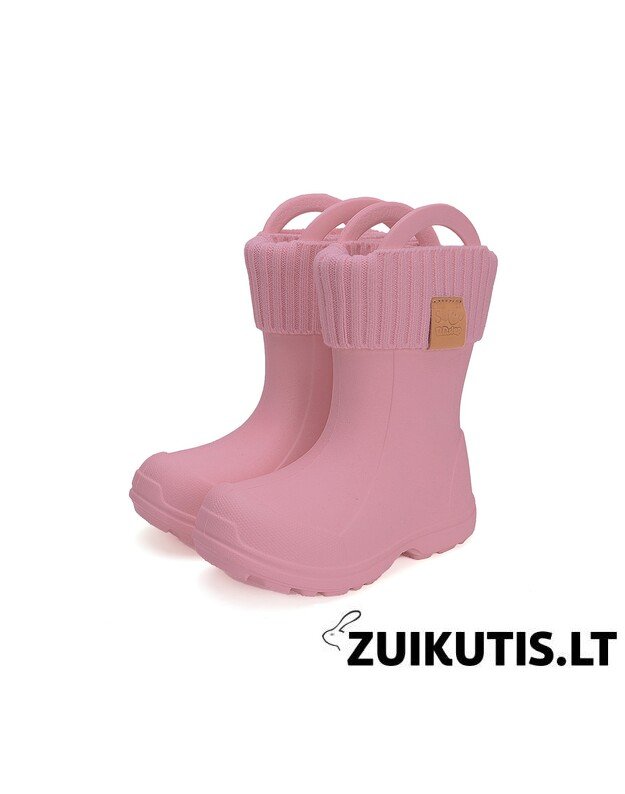 Rožiniai guminiai batai su i&scaron;imama kojine 22-33 d. I106-42308 4