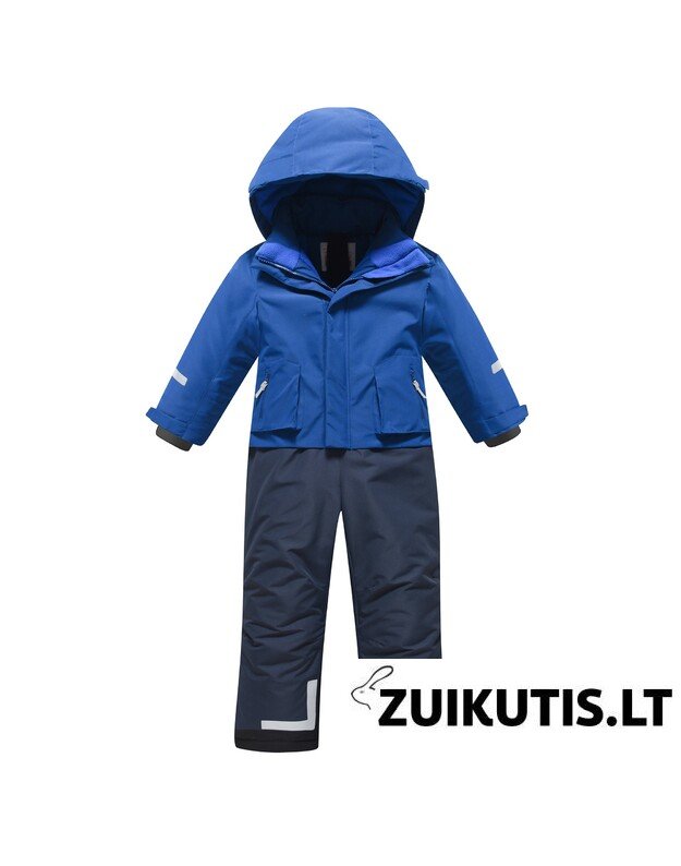 Vientisas mėlynas žieminis VALIANLY kombinezonas 128-158 Vientisas mėlynas žieminis VALIANLY kombinezonas 128-158