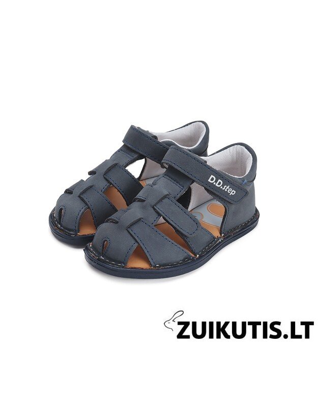 Tamsiai mėlynos barefoot basutės 26-31 d. G076-41942M 5