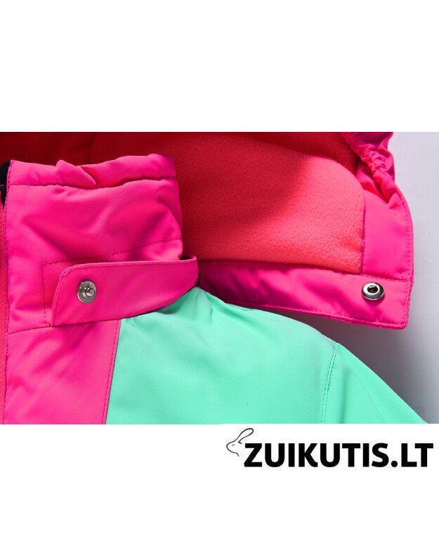 2 dalių rožinis Valianly žieminis kombinezonas 128-158 10
