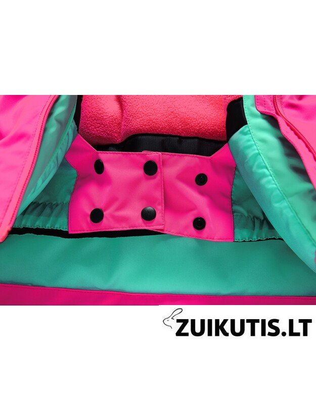 2 dalių rožinis Valianly žieminis kombinezonas 128-158 7