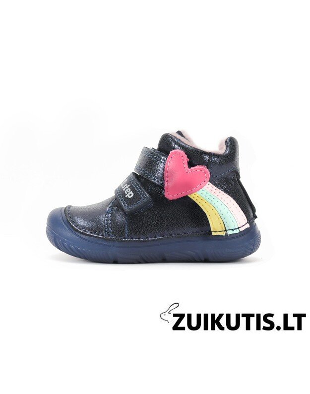 Tamsiai mėlyni batai su plonu pa&scaron;iltinimu 26-31 d. A082-62750M