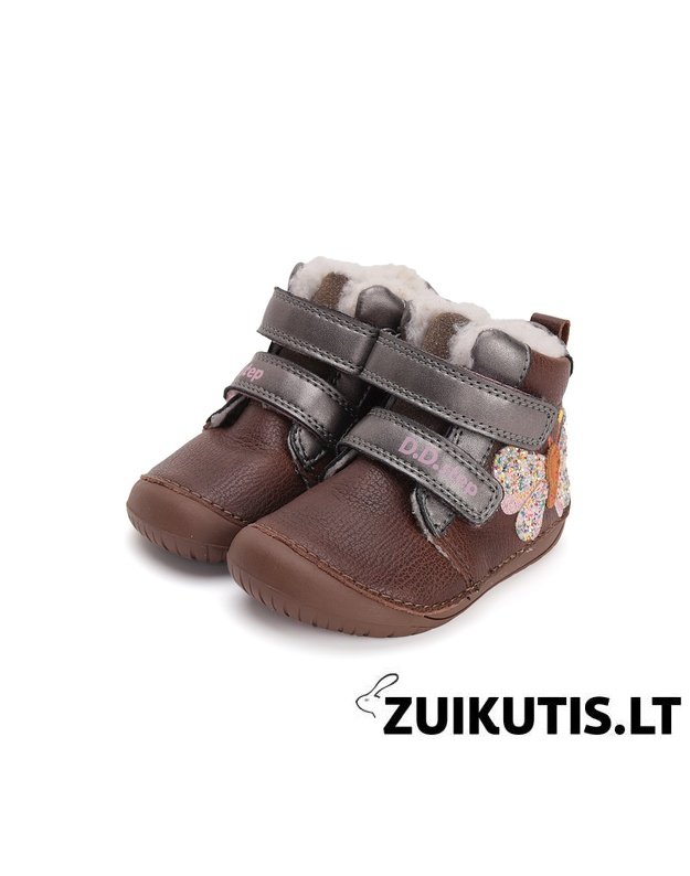 Barefoot batai su dirbtinio kailio pamu&scaron;alu 20-25 d. W070-42522A
