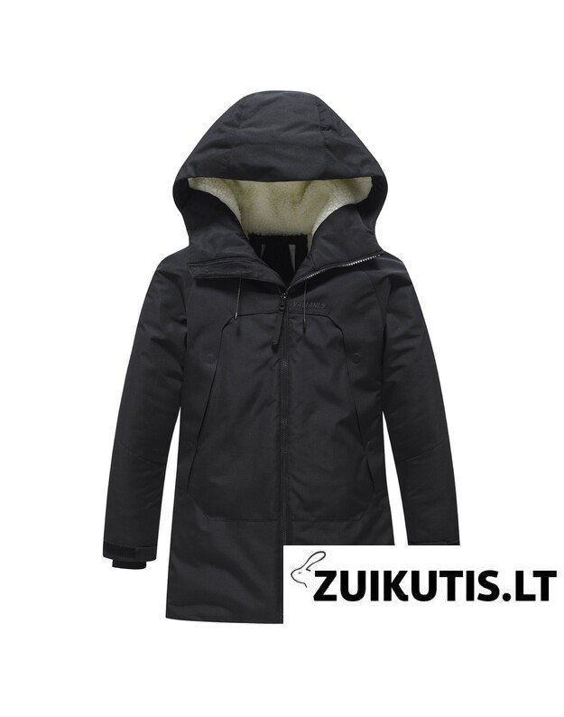 Valianly juoda žieminė striukė/paltas berniukui 9533_140-170 Valianly juoda žieminė striukė/paltas berniukui 9533_140-170