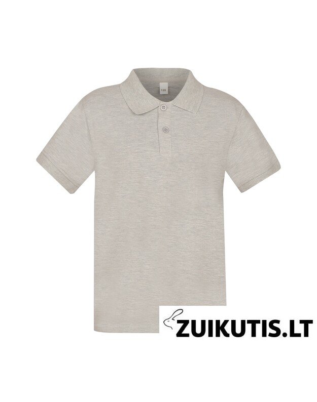 Pilki POLO mar&scaron;kinėliai trumpomis rankovėmis 128-152 d. 1