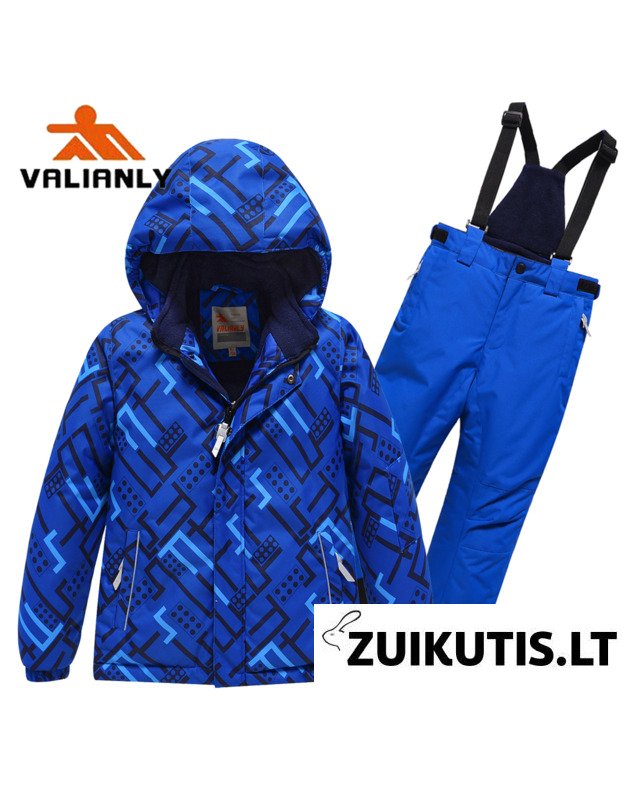 Mėlynas 2 dalių žieminis VALIANLY kombinezonas 98-128 8