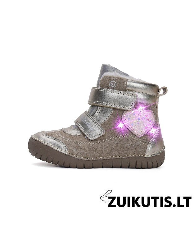 LED Batai su dirbtinio kailio pamu&scaron;alu 25-30 d. W050-42707DM 3