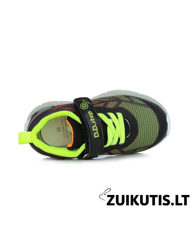 Juodi sportiniai LED batai 30-35 d. F061-391AL