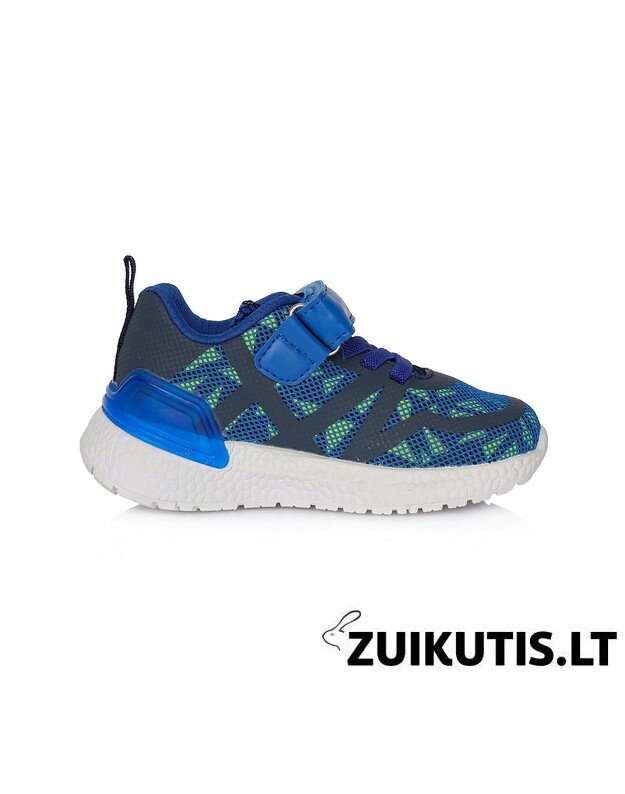 Mėlyni sportiniai LED batai 24-29 d. F61528AM